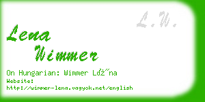 lena wimmer business card